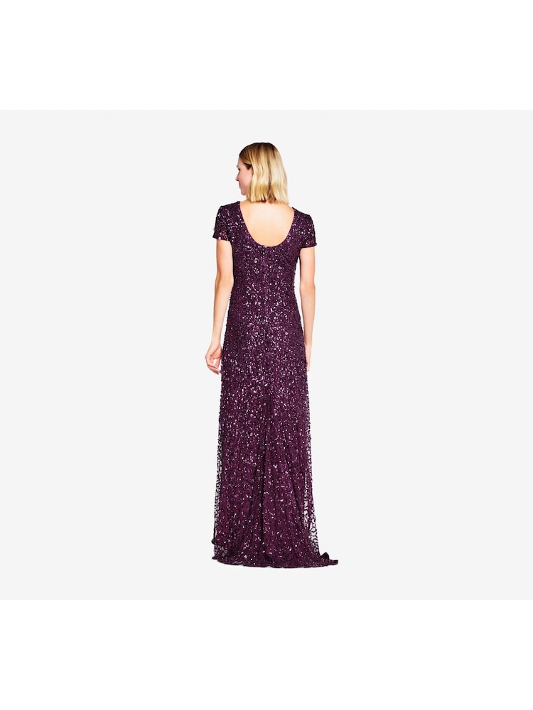 Adrianna Papell Red Scoop Back Long Dress - Image 2 of 4