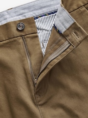 Dark Tan Brown Slim Stretch Chino Trousers - Image 6 of 8