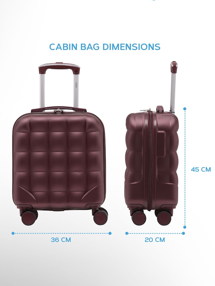 Flight Knight 45x36x20cm EasyJet Underseat 8 Wheel ABS Hard Case Cabin Carry On Hand Luggage - Image 2 of 7