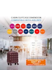 Flight Knight 45x36x20cm EasyJet Underseat 8 Wheel ABS Hard Case Cabin Carry On Hand Luggage - Image 6 of 7