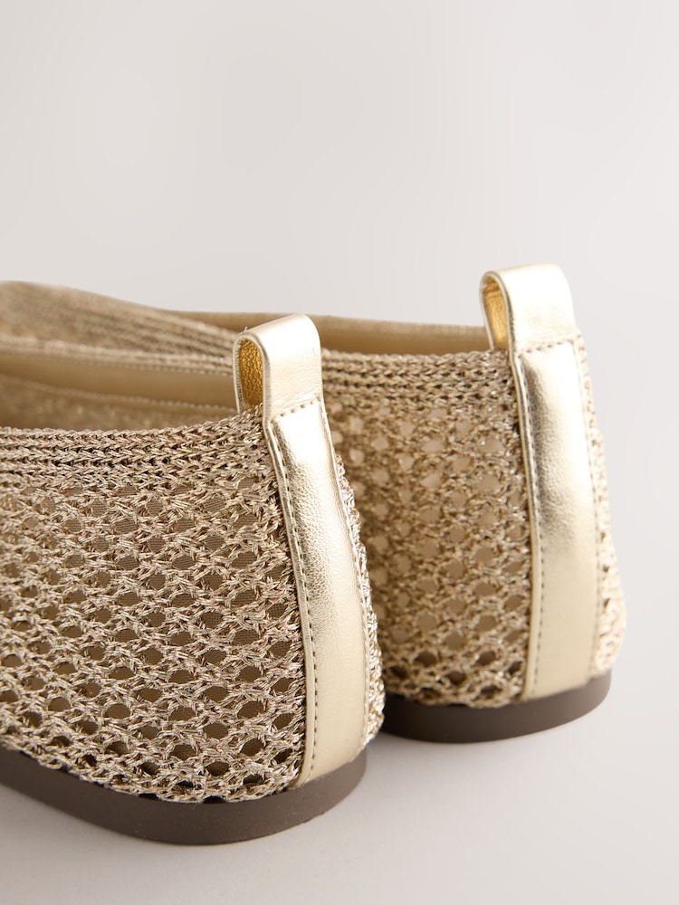 ginto - Forever Comfort® Highcut Crochet Ballet Flats - Larawan 10 ng 10