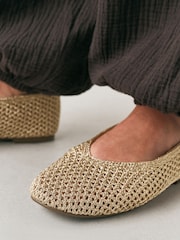 ginto - Forever Comfort® Highcut Crochet Ballet Flats - Larawan 6 ng 10