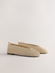 ginto - Forever Comfort® Highcut Crochet Ballet Flats - Larawan 7 ng 10