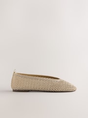 ginto - Forever Comfort® Highcut Crochet Ballet Flats - Larawan 8 ng 10