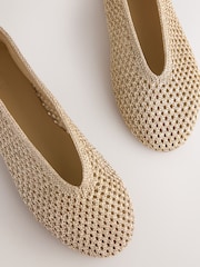 ginto - Forever Comfort® Highcut Crochet Ballet Flats - Larawan 9 ng 10