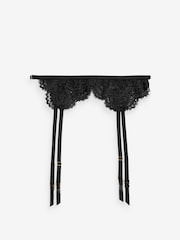 Black Glamour Lace Suspender Belt - Image 5 of 6