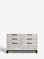 Grey Bronx Oak Effect 6 Drawer Chest of Drawers - Image 3 of 9