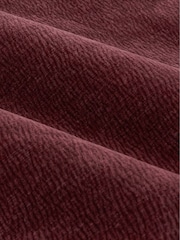 Yard Beetroot Heath Washed Velvet Lined Eyelet Curtains - Image 4 of 4