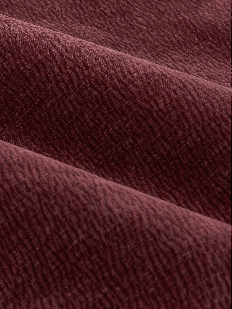 Yard Beetroot Heath Washed Velvet Lined Eyelet Curtains - Image 4 of 4 Yard Beetroot Heath Washed Velvet Lined Eyelet Curtains - Image 4 of 4