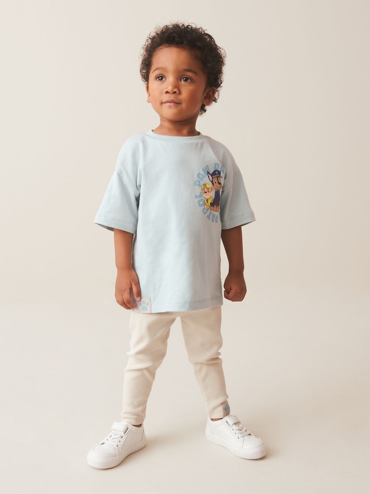 Blue Paw Patrol 100% Cotton T-Shirt and Leggings Set (3mths-8yrs) - Image 2 of 8