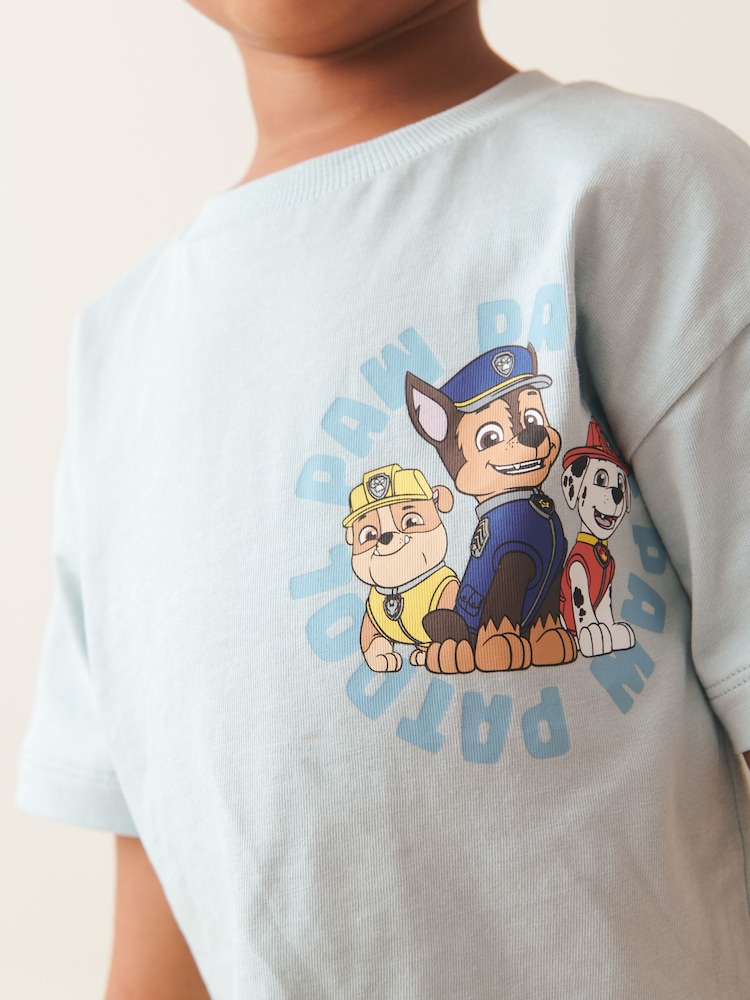 Albastru - Set Paw Patrol 100% bumbac Tricou și Colanți (3mths-8yrs) - Image 5 of 8