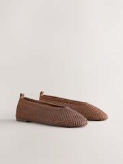 Tanso - Forever Comfort® Highcut Crochet Ballet Flats - Larawan 6 ng 9