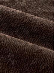 Yard Espresso Brown Heath Washed Velvet Lined Eyelet Curtains - Image 4 of 4