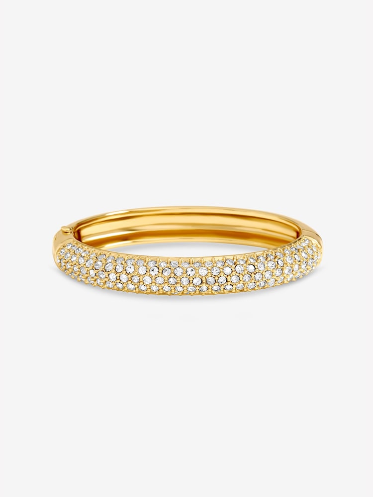 Jon Richard Gold Tone Pave Bangle - Image 1 of 1 Jon Richard Gold Tone Pave Bangle - Image 1 of 1