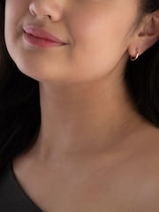 Beaverbrooks 9ct Hoop Earrings - Image 2 of 3