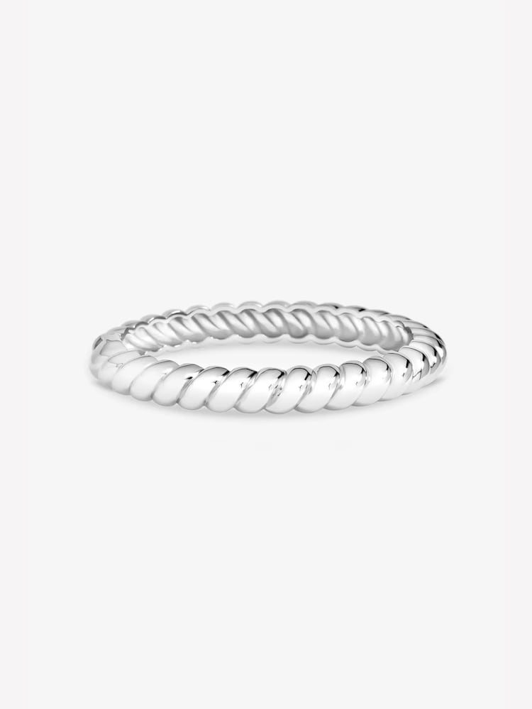 Jon Richard Silver Plated Ridge Bangle - Image 1 of 2 Jon Richard Silver Plated Ridge Bangle - Image 1 of 2