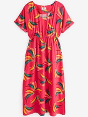 Anorak Pink Bananas EcoVero Short Sleeve Midi Dress - Image 4 of 4
