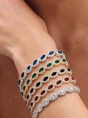 Jon Richard Gold Plated And Jet Navette Stretch Bracelet - Image 2 of 2