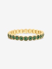 Jon Richard Gold Plated And Emerald Stretch Bracelet - Image 3 of 3