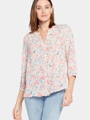 NYDJ Natural Pintuck Blouse - Image 1 of 4