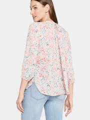 NYDJ Natural Pintuck Blouse - Image 2 of 4