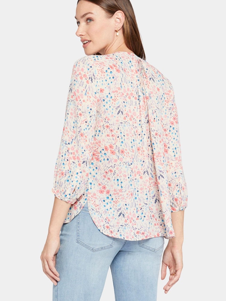 NYDJ Natural Pintuck Blouse - Image 2 of 4