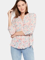 NYDJ Natural Pintuck Blouse - Image 3 of 4