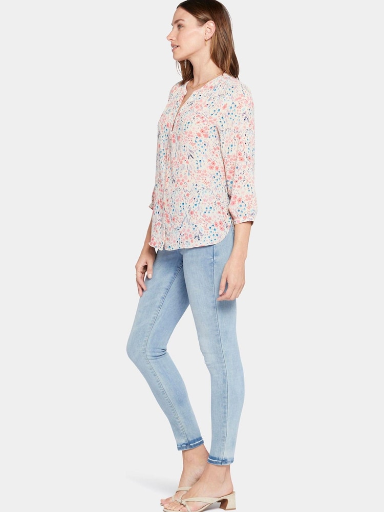 NYDJ Natural Pintuck Blouse - Image 4 of 4