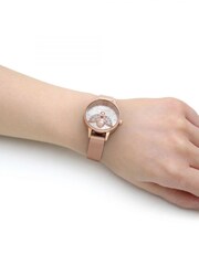 Olivia Burton Rose Gold Rainbow Bee Sunray Mesh Watch - Image 6 of 6