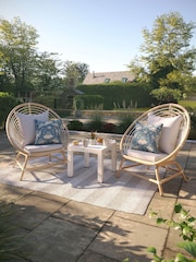 Laura Ashley Grey Garden Havana Casual Chair Set with Seat Cushions - Image 1 of 3
