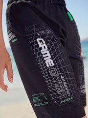 Black Board Swim Shorts (3-16yrs) - Image 4 of 7