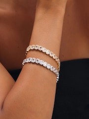 Jon Richard Rhodium Plated Crystal Bracelet - Bild 1 von 3