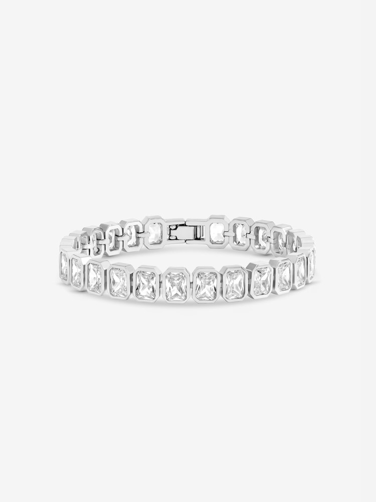 Jon Richard Rhodium Plated Crystal Bracelet - Bild 3 von 3 Jon Richard Rhodium Plated Crystal Bracelet - Bild 3 von 3
