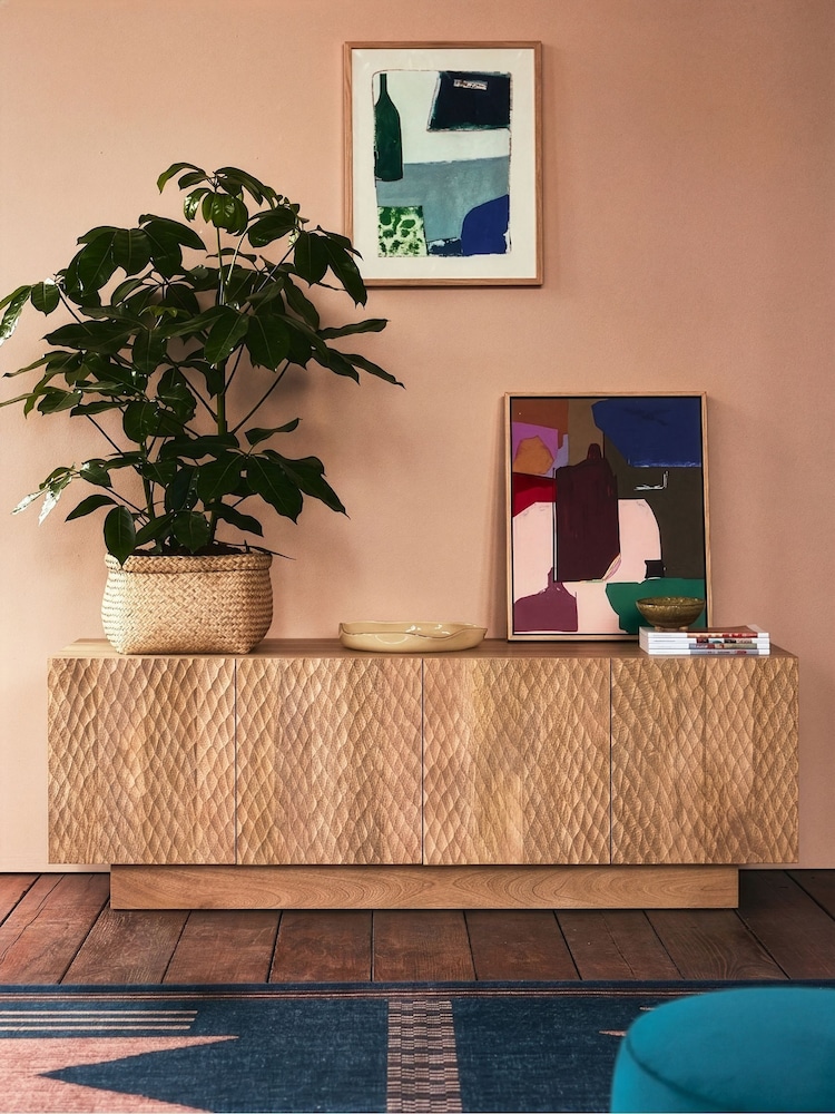 Swoon Sherwood Mango Wood 4 Πόρτα μονάδα πολυμέσων - Εικόνα 1 του 10