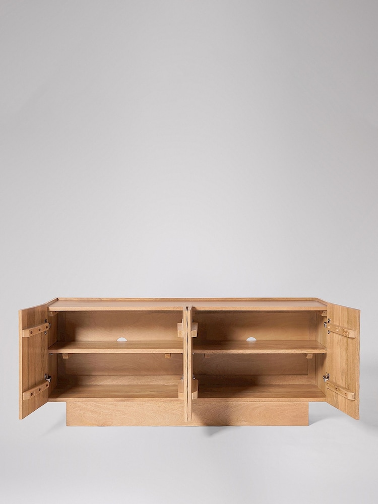 Swoon Sherwood Mango Wood 4 Πόρτα μονάδα πολυμέσων - Εικόνα 10 του 10