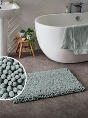 Sage Green Super Plush Bath Bobble Mat - Image 1 of 4