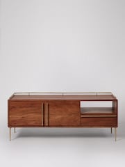 Swoon Connaught Acacia Wood 2 Πόρτα 1 Μονάδα πολυμέσων συρταριών - Εικόνα 2 του 7