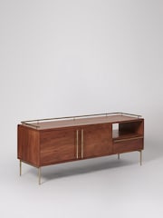 Swoon Connaught Acacia Wood 2 Πόρτα 1 Μονάδα πολυμέσων συρταριών - Εικόνα 4 του 7