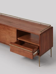 Swoon Connaught Acacia Wood 2 Πόρτα 1 Μονάδα πολυμέσων συρταριών - Εικόνα 6 του 7