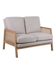 Birlea Cream Ida 2 Seater - Image 1 of 7