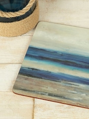 Set of 4 Blue Abstract Placemats - Image 3 of 4