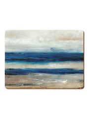 Set of 4 Blue Abstract Placemats - Image 4 of 4