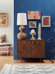 Swoon Terning Acacia Wood 2 Door 3 Drawer Sideboard - Εικόνα 1 του 6