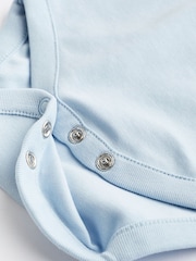 Blue 5 Pack Baby Vest Bodysuits - Image 5 of 7