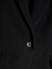 River Island Black Relaxed Fit Roll Sleeve Blazer - Image 5 of 5