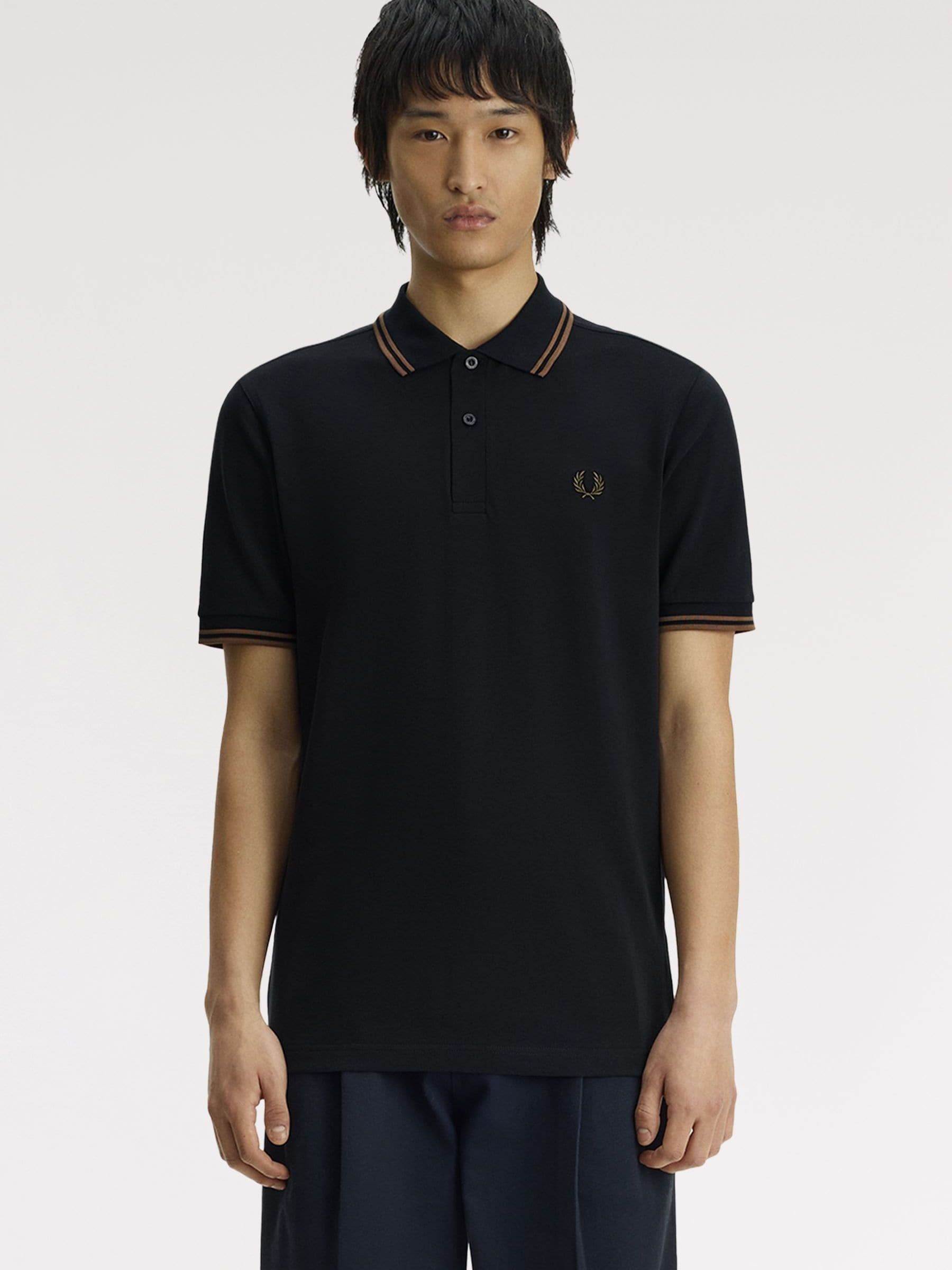 Fred Perry Unisex Black Twin Tipped Polo Shirt - Size 18/20/44 - Image 3