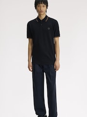 Fred Perry Blue Tipped Short Sleeve Polo Shirt - Image 2 of 5
