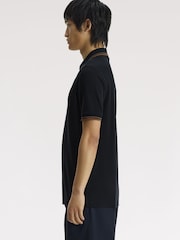 Fred Perry Blue Tipped Short Sleeve Polo Shirt - Image 3 of 5