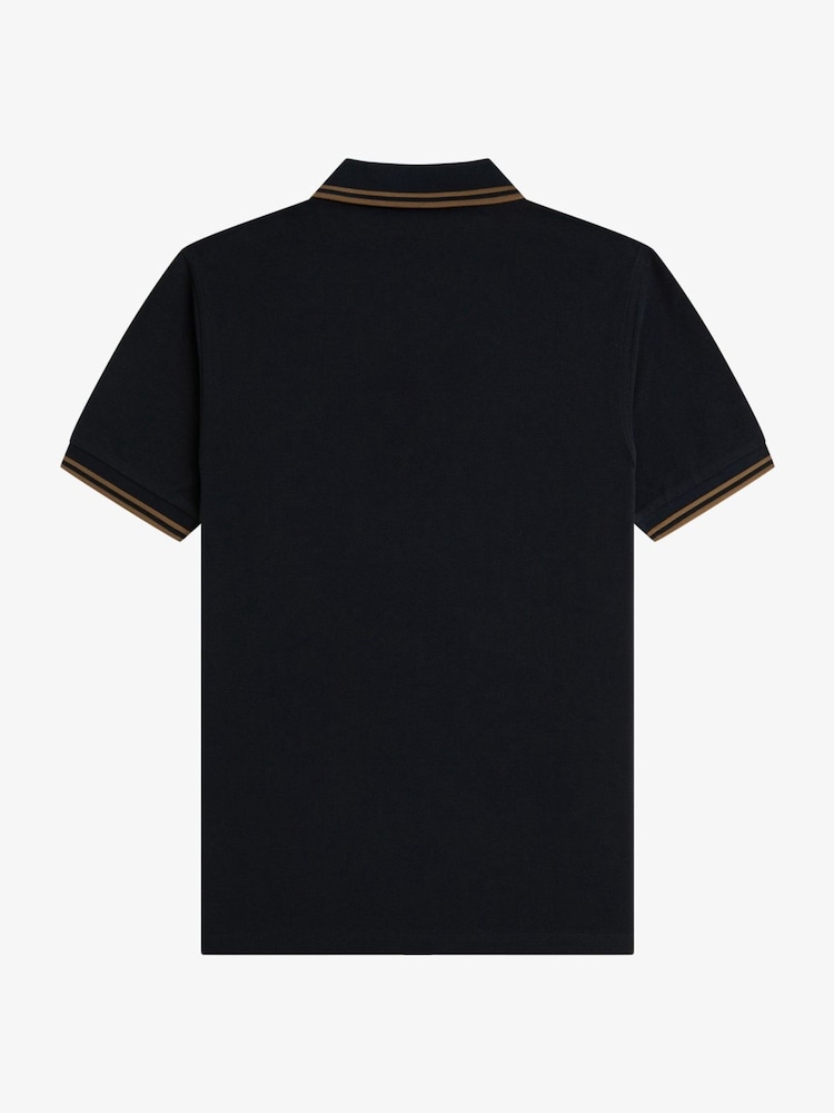 Fred Perry Blue Tipped Short Sleeve Polo Shirt - Image 5 of 5