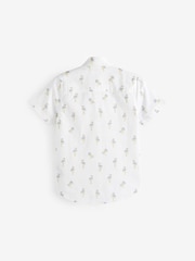 White 100% Cotton Short Sleeve Printed Shirt (3-16yrs) - Image 2 of 6